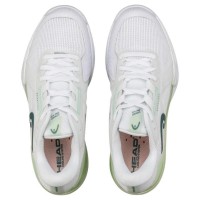 Zapatillas Head Sprint Pro 4.0 Clay Blanco Verde Claro Mujer