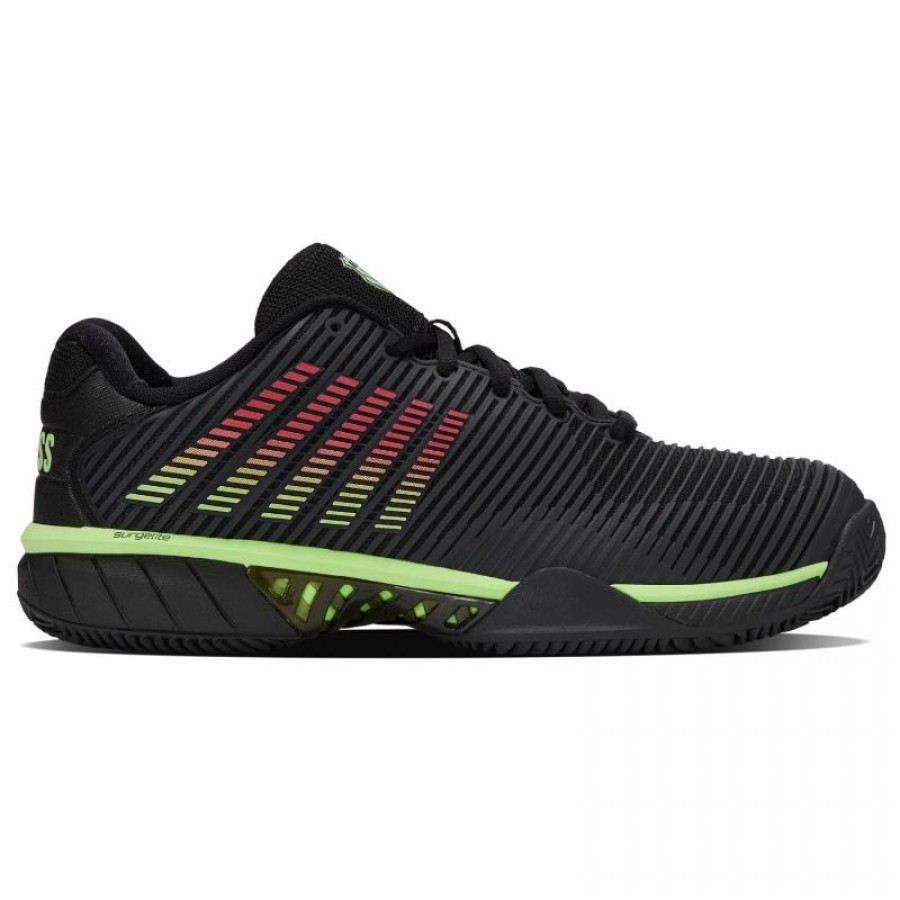 Zapatillas Kswiss Hypercourt Express 2 HB Clay Negro Verde Neon