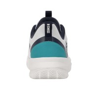 Baskets turquoise blanches en argile de l?équipe Kswiss Kspeed