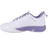 Zapatillas Kswiss Ultrashot Light Clay Blanco Lavanda Mujer