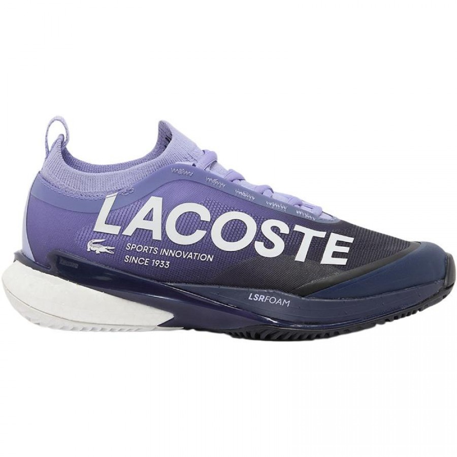 Zapatillas Lacoste AG-LT25 Lite Clay Purpura Azul Marino Mujer