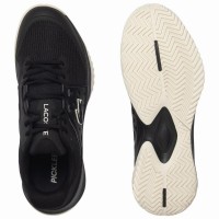 Zapatillas Lacoste Power Serve Negro Blanco Mujer
