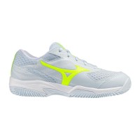Zapatillas Mizuno Break Shot 5 Clay Azul Claro Blanco Fluor Mujer