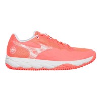 Zapatillas Mizuno Wave Enforce Court Clay Coral Blanco Mujer
