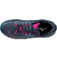 Zapatillas Mizuno Wave Exceed Light 2 Padel Azul Marino Fucsia Mujer