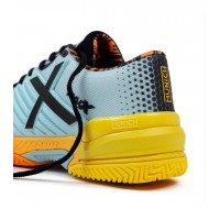 Zapatillas Munich Padx 58 Padel Gris Naranja Mujer