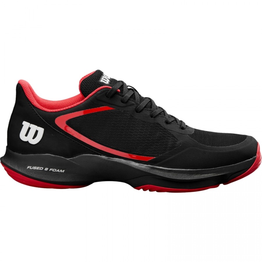 Zapatillas Wilson Hurakn Lite Negro Rojo Blanco