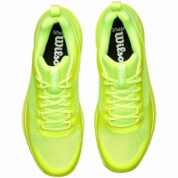 Zapatillas Wilson Hurakn Pro V2 Amarillo Fluor Blanco