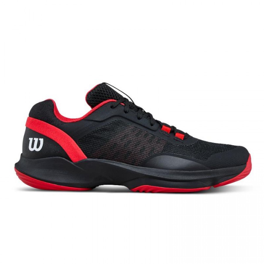 Zapatillas Wilson Hurakn Pro V2 Negro Rojo Blanco