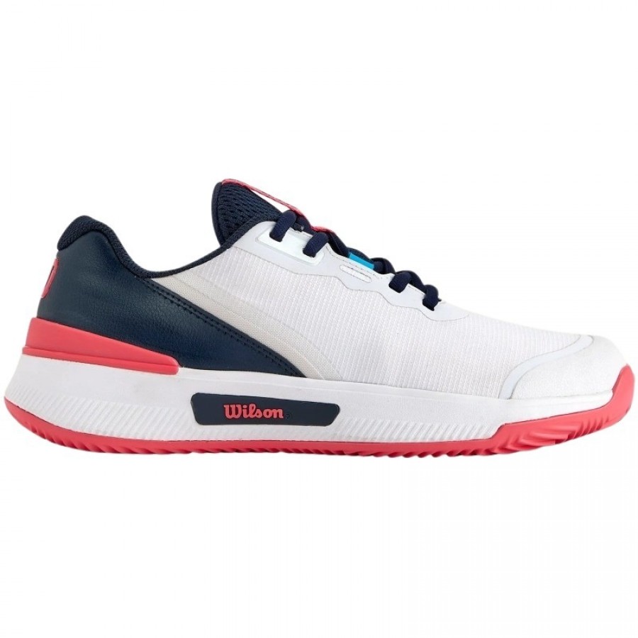 Zapatillas Wilson Intrigue Pro Clay Blanco Azul Marino Mujer