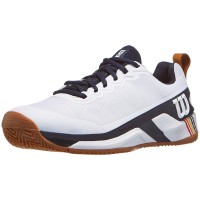 Zapatillas Wilson Rush Pro 4.5 Clay Blanco Azul Marino