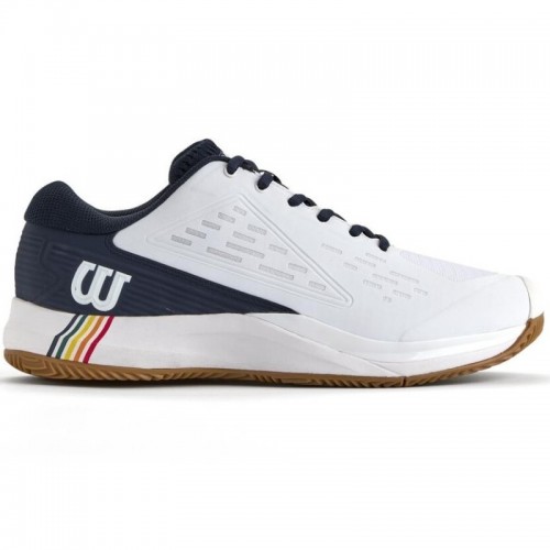 Zapatillas Wilson Rush Pro Ace Clay Blanco Azul Marino